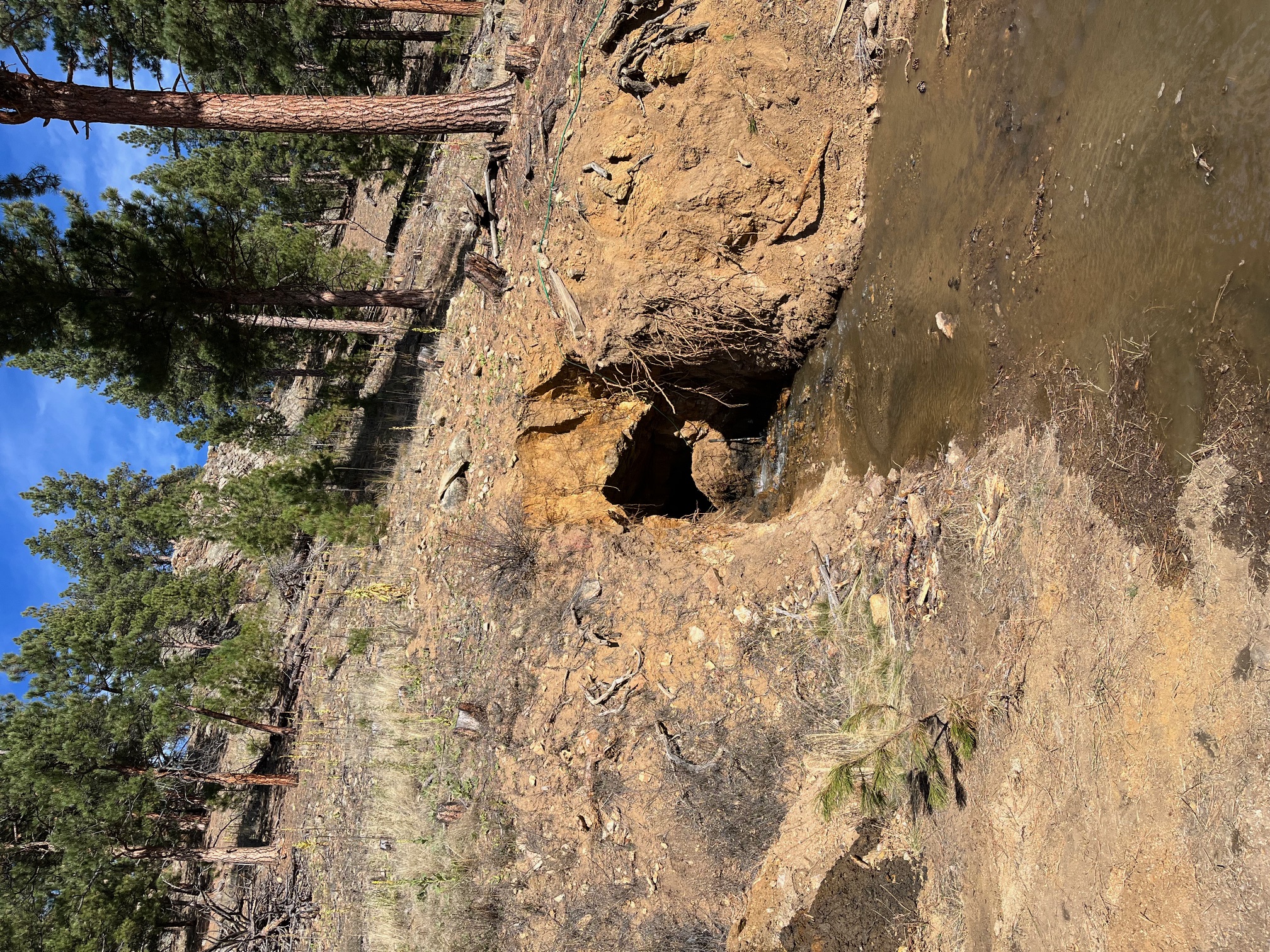 Natural rock formations and cave features on the FSG Montana ranch property